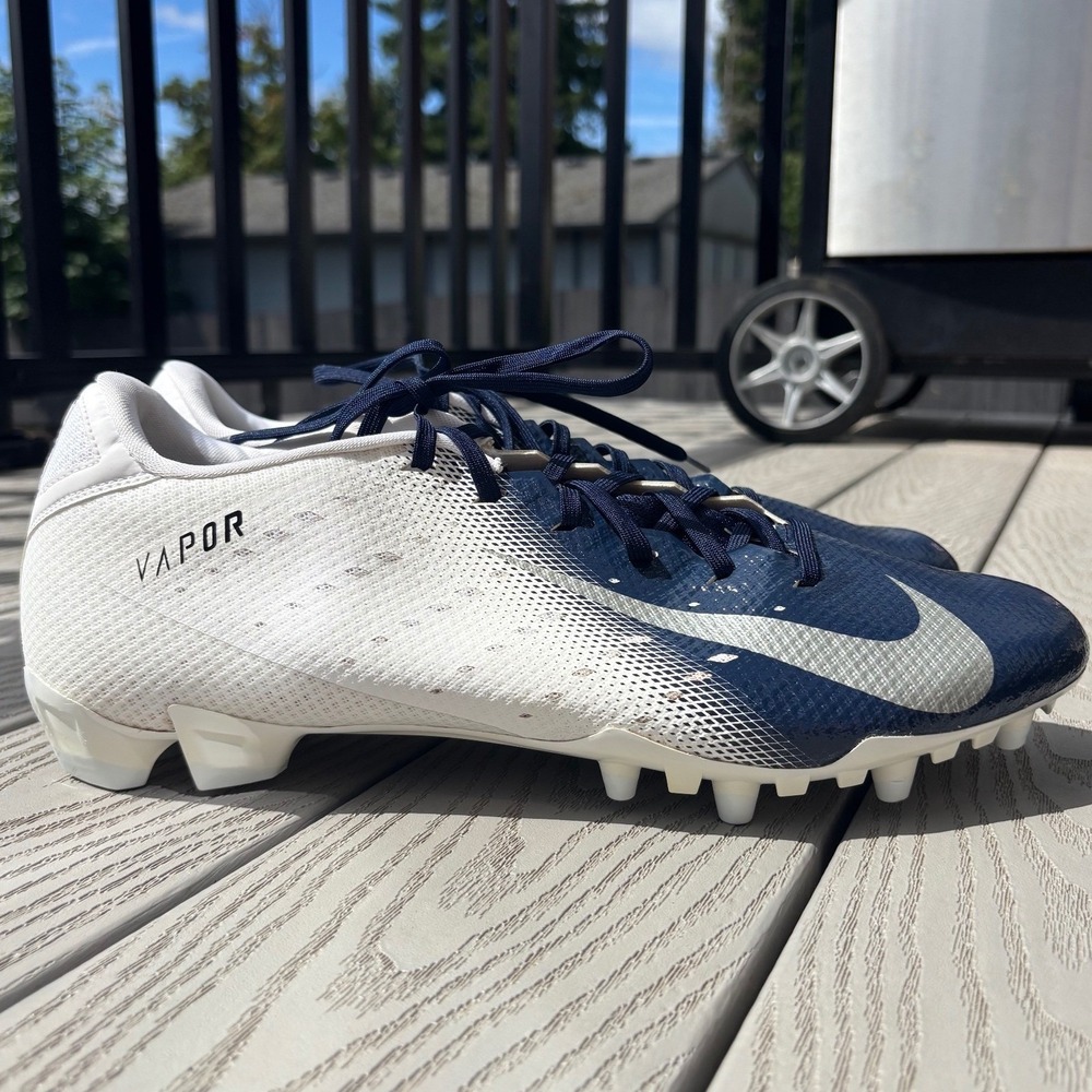 Nike Vapor Untouchable Speed 3 TD Football Cleats Mens 15 White Blue AO3034-107